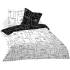 Image de Parure de lit Housse+ 2 taies 220x240cm FACE