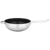 Image de Wok Ø28 cm en inox STEEL Tout feux dont Induction