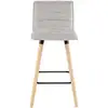 Image de Tabouret COCOON hauteur 66 cm coloris gris