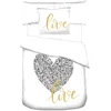 Image de Parure de lit Housse + 1 taie 140x200 cm LOVE