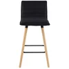 Image de Tabouret COCOON hauteur 66 cm coloris noir
