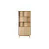 Image de Bibliothèque 2 portes LOMOCO GASPARD coloris bois clair