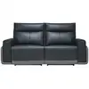 Image de Canap  droit relax  lectrique 3 places MASSA coloris noir