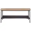 Image de Meuble TV Bas à poser 120 cm LOMOCO KYOTO coloris noir et bois