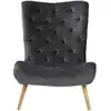 Image de Fauteuil fixe MERIDA coloris gris/noir