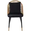 Image de Chaise en tissu KEYAH coloris noir