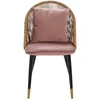 Image de Chaise en tissu KEYAH coloris rose