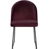 Image de Chaise en tissu DAPHNE coloris rouge