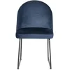 Image de Chaise en tissu DAPHNE coloris bleu