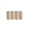 Image de Jeu de pied (x4) bois massif 25 cm NIGHTITUDE 4 CARRES H25 S8