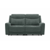 Image de Canapé droit relax électrique 3 places BESTA coloris vert