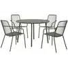 Image de Ensemble de jardin table + 4 chaises SALTA coloris vert