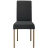 Image de Chaise en tissu SALSA coloris noir