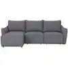Image de Canapé d'angle gauche relax électrique 3 places JADE EW coloris gris