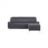 Image de Canapé d'angle relax électrique 3 places BESTA coloris gris