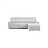 Image de Canapé d'angle vert relax électrique 3 places BESTA coloris beige