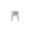 Image de Chaise en velours SYRINE coloris beige