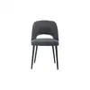 Image de Chaise en tissu NAIG coloris noir