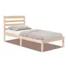 Image de Lit simple 90x190 cm ONE coloris bois clair
