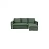 Image de Canapé d'angle convertible 4 places FREYA coloris vert