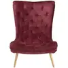 Image de Fauteuil fixe MERIDA coloris bordeaux