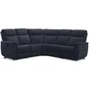 Image de Canapé d'angle bleu relax manuel 5 pl WONDER