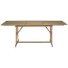 Image de Table de jardin en acacia avec extension 150-210 cm DANANG