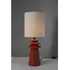 Image de Lampe Céramique 55 cm SOLENE coloris orange