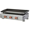 Image de BRASERO - Plancha à gaz Alicia II Inox 3 feux Brasero - Surface cuisson 67 x 34 cm - 3 brûleurs - Plaque acier émaillée - Piezo intégré - Tiroir graisse - Jusqu'à 10 convives - 7,5 kW