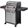 Image de BRASERO - Barbecue Monroe Pro 3 Feux - 3 brûleurs dont 1 Tubo Zone - 2 tablettes - Couvercle avec fenêtre - Simple Clean - Switch Grid - Heat Range - Jusqu'à 10/12 convives - 11,2 kW
