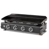 Image de BRASERO - Plancha Silvia II G 4 Feux Gun Metal Brasero - Surface de cuisson 84 x 34 cm - 4 brûleurs - Plaquer acier émaillée - Grille de réchauffement - Tiroir graisse - Jusqu'à 12 convives - 10 kW