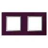 Image de Plaque de finition double Colours Kalya verre violet