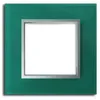 Image de Plaque de finition simple Colours Kalya verre turquoise