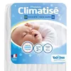 Image de Yoopidoo - Matelas Bébé Climatisé - 60x120 cm - 1 face Été fraîche / 1 face Hiver ouatinée - Sans Traitement chimique