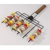 Image de Astuceo Brochette Barbecue 6 en 1 Pliable avec Manche en Bois