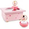 Image de Trousselier - Boite à musique Dancing Ballerine Rose rose - 11,5 x 11,5 x 8,5 cm OS