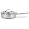 Image de Sauteuse tout inox Cicla 24 cm et couvercle en verre Beka