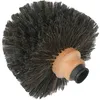 Image de Tête de loup forme boule - fibres en crin + douille