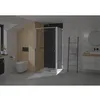 Image de Paroi de douche fixe d'angle SUPRA (pour montage avec porte SUPRA) largeur 70 cm hauteur 1,90m profilé chromé verre sécurit 5mm transparent