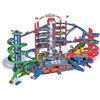Image de Majorette - Super City Garage - Train Motorisé - 7 Niveaux de Jeu avec 2 Ascenseurs Automatisés - Pompier + Police + Héliport - 35 Places de Parking - 6 Véhicules Inclus - 212059989