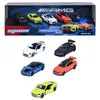 Image de Coffret Cadeau 5 Véhicules Mercedes-AMG - MAJORETTE - 2 exclusifs - Portes ouvrantes - Échelle 1/64 - Dès 3 ans