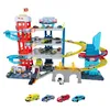 Image de Majorette - Garage Double Track - 4 Véhicules Inclus - 4 Niveaux - Nombreuses Fonctions de Jeux - Ascenseur, Drone - A Partir de 3 Ans