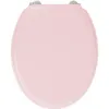 Image de GELCO DESIGN Abattant WC Dolce - Charnières inox - Bois moulé - Rose crystal