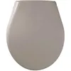 Image de Abattant Marina Taupe - Polypropylène - Gelco - Déclipsable - Entraxe de fixation universelle