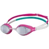 Image de ARENA Airspeed Mirror Lunettes de Natation Anti-Buée pour Adultes et Unisexe, Lunettes de Piscine avec Verres Larges, Protection UV, 3 Ponts de Nez Interchangeables, Joints nid d'abeilles