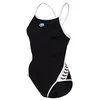 Image de Arena Maillot de bain une pièce Icons Super Fly Back Solid pour femme, Couleur: Noir, Taille: 32, Article: -501 Black/White