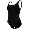 Image de ARENA Jewel BodyLift Maillot de bain pour femme résistant au chlore et à séchage rapide, couleur : noir/bleu, taille : 44, noir/bleu, 44
