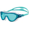 Image de Arena The One Masque de natation unisexe pour adulte Lunettes de natation pour homme et femme Grand ajustement en polycarbonate Verres non miroir Bleu/bleu Cosmo/eau