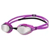 Image de Arena 003151-108-NS Lunettes de natation unisexes pour adultes, anti-buée, avec technologie spéciale de joints d'air, verres miroir, argent/violet/noir