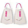 Image de Arena - Powerfin Pro II - Palmes d'entraînement à la Natation Unisexes pour Adulte, en Silicone, à Lame Courte, Personnalisables Gauche-Droite, Blanc/Rose Vif, Taille 37-39
